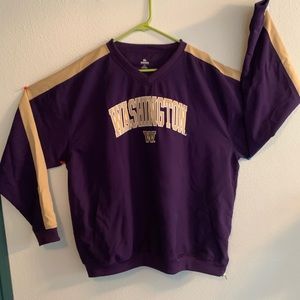 U of Washington water shedding pull over jacket
